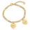 KAYA sieraden Armband met Namen | 2 Hartjes | Stainless Steel