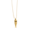 KAYA sieraden Long necklace 'Big Vis' I Stainless Steel Gold