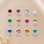 KAYA sieraden Ring & Oorbellen Set met Geboortestenen I  Kies de kleur