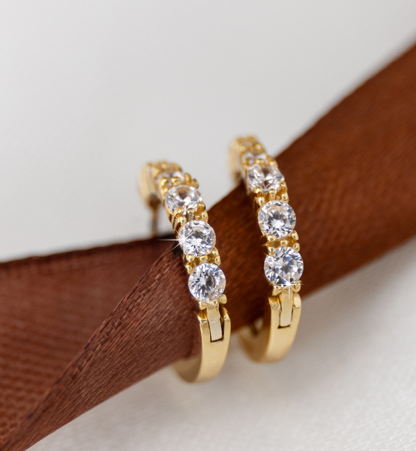 KAYA sieraden Creolen 'Birthstone' - April