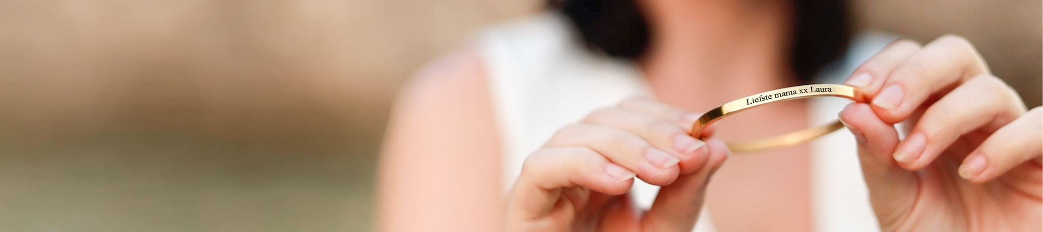 gegraveerde armband goud