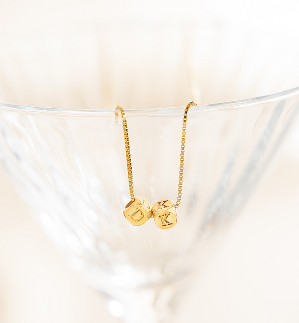 KAYA sieraden Loose letter charm 'Cubes'