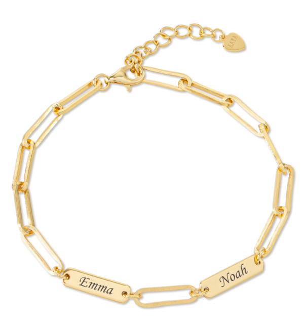 KAYA sieraden Cadeau voor Oma 'Schakelarmband met namen'
