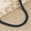 KAYA sieraden Father and Son stainless steel gourmet bracelet set black | 4 mm
