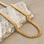KAYA sieraden Men’s stainless steel gourmet necklace gold | 6 mm