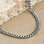 KAYA sieraden Father and Son stainless steel gourmet bracelet set silver | 4 mm