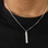 KAYA sieraden  Men's Bar Chain with Initials - Choose Number of Initials