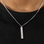 KAYA sieraden Heren Bar Ketting met Naam
