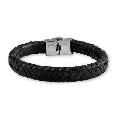 KAYA sieraden Leren Armband Rock I Zonder gravure