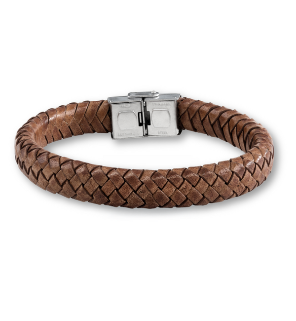 KAYA sieraden Leren Armband Rock I Zonder graveerbedel