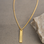 KAYA sieraden Heren Bar Ketting met Naam