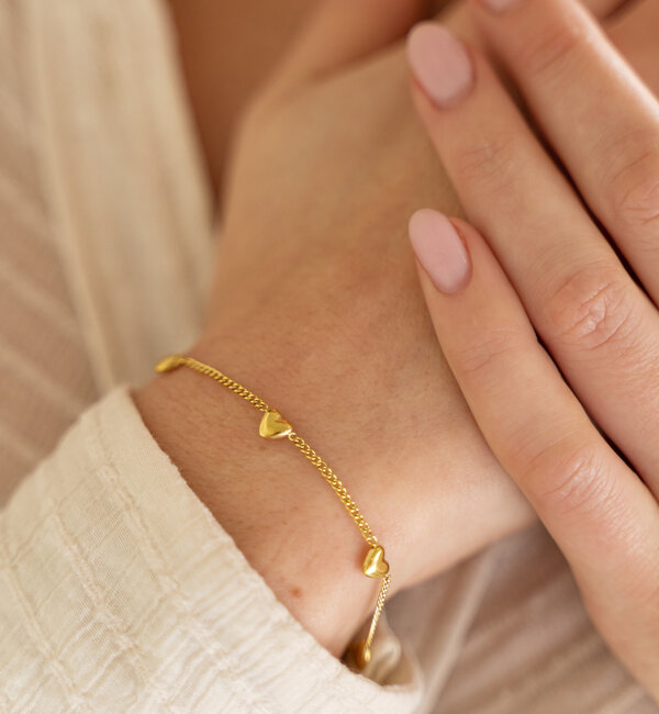 KAYA sieraden Bracelet 'Big hearts' | Stainless Steel
