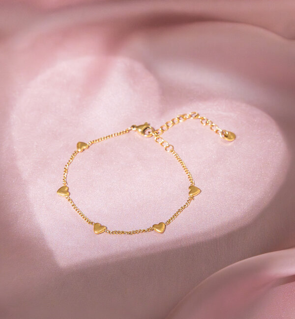 KAYA sieraden Bracelet 'Big hearts' | Stainless Steel
