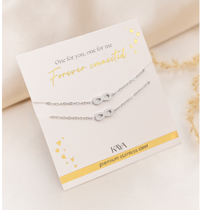 KAYA sieraden Check Tanja> (BOL.COM) Bracelet set 'Infinity'