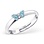 KAYA sieraden Silver children's ring 'Blue Butterfly'
