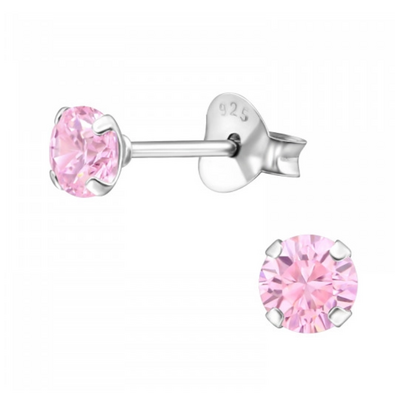 KAYA sieraden Children's Earrings Pink Crystal