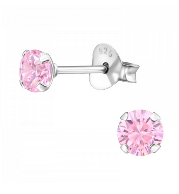 KAYA sieraden Children's Earrings Pink Crystal
