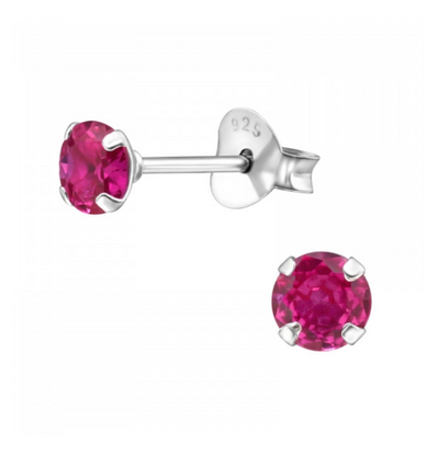 KAYA sieraden Children's Earrings Pink Crystal - Copy - Copy
