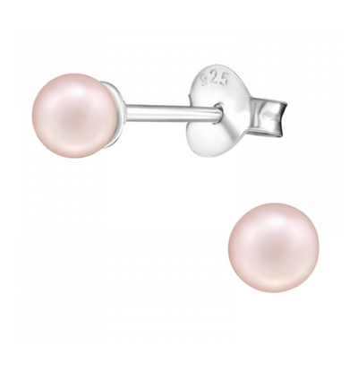 KAYA sieraden Kinderoorbellen Parel | Roze