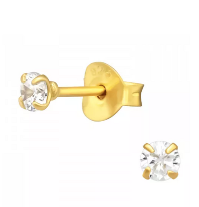 KAYA sieraden Studs with Crystal - Gold Plated