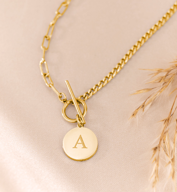 KAYA sieraden Personalized Chain Necklace with Large Clasp | Stainless Steel