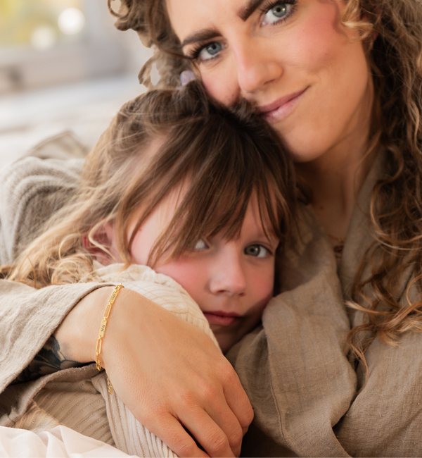 KAYA sieraden Personalized Chain Bracelet with 3 Names ‘Closed Forever’