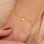 KAYA sieraden Charm bracelet with 1 letter 'Initials'
