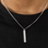 KAYA sieraden Heren Bar Ketting met 1 Initiaal