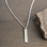 KAYA sieraden Heren Bar Ketting met 3 Initialen