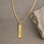 KAYA sieraden Men's Bar Chain with Custom Signature