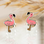 KAYA sieraden Silver children’s earrings ‘Flamingo’