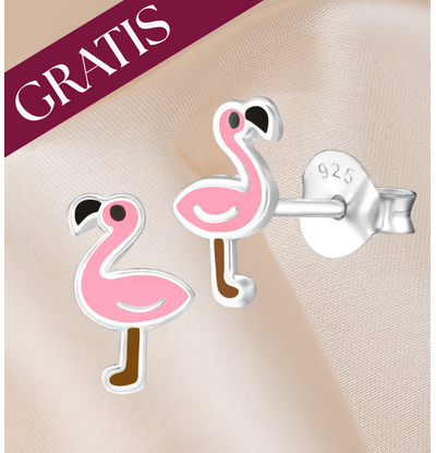 KAYA sieraden GRATIS FLAMINGO  OORBELLEN I bij aankoop 3 paar!