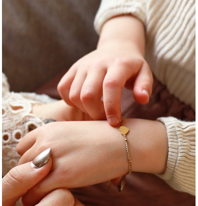 KAYA sieraden Kinderarmband  'Lovely' Bolletjes | Stainless Steel