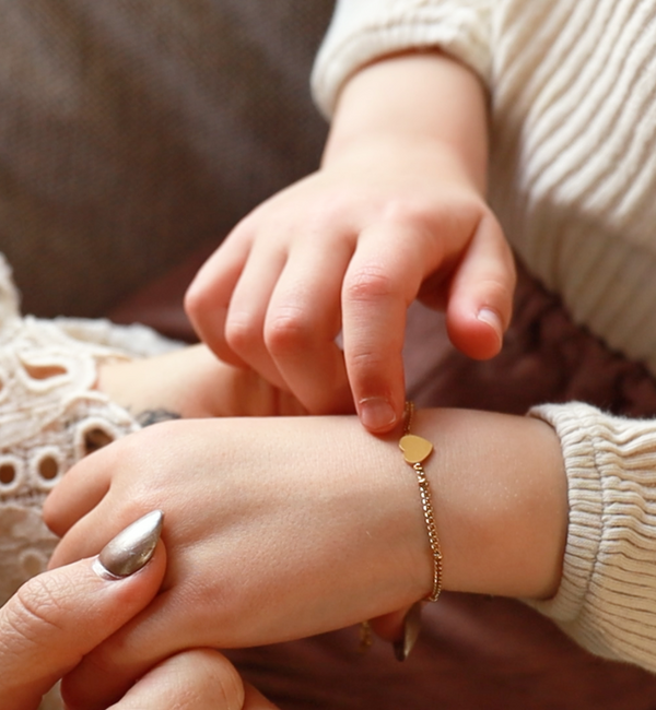KAYA sieraden Children's Bracelet 'Lovely' Beads | Stainless Steel