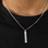 KAYA sieraden Heren Bar Ketting met Eigen Handschrift