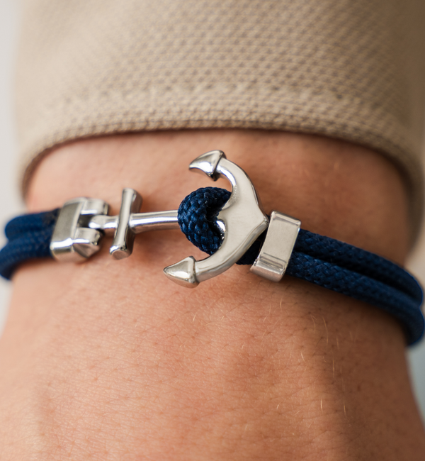KAYA sieraden Nautische armband met scheepsanker I Ocean Blue