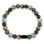 KAYA sieraden 2 delige Set: Edelstenen & Leren Armband met gravure