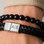 KAYA sieraden 2 delige Set: Edelstenen & Zwart Leren Armband 11 mm