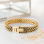Gegraveerde sieraden Roestvrijstalen Schakelarmband met Vingerafdruk en Naam | RVS