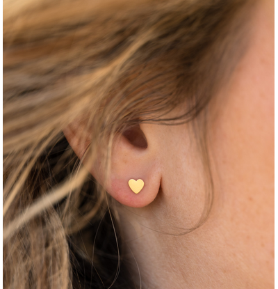 KAYA sieraden Oorbellen Hartjes | Stainless Steel