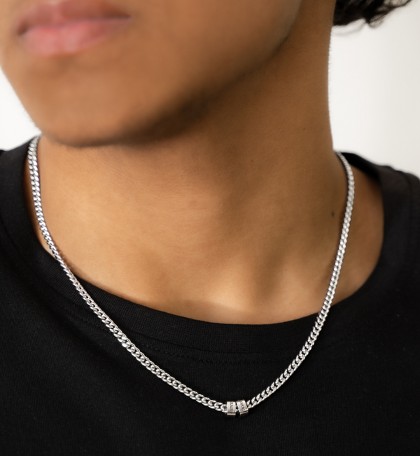 KAYA sieraden Men’s chain necklace Gourmet with 3 names | Stainless Steel