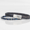 KAYA sieraden 2-Piece set: Gemstones & Blue leather bracelet with engraving