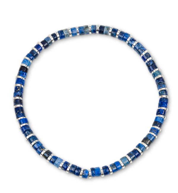 KAYA sieraden 2 delige Set: Stalen &  Edelstenen armband