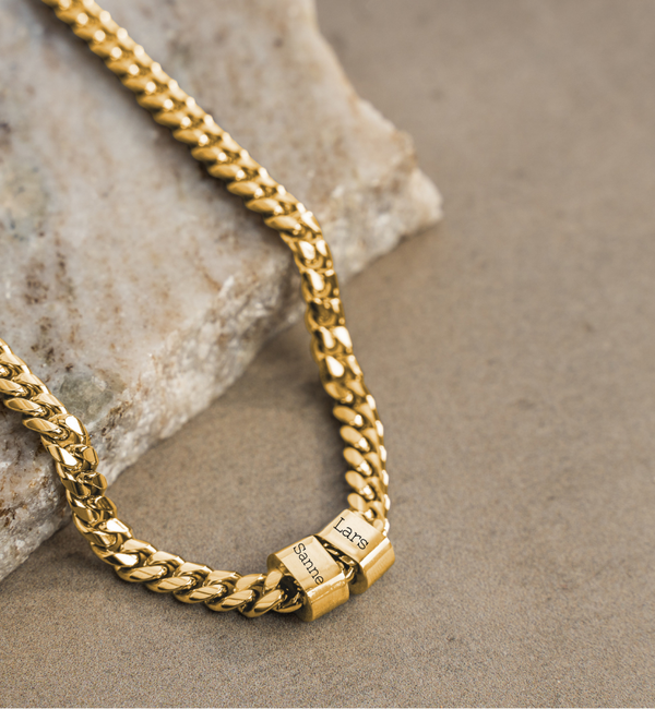 KAYA sieraden Men's link chain Gourmet with Names | Create your own
