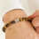 KAYA sieraden 2-Piece Set: Tiger Eye Beads & Leather Bracelet