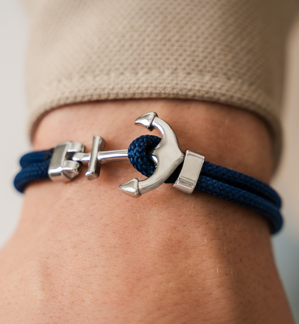 KAYA sieraden Nautische armband met scheepsanker I Ocean Blue