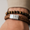 KAYA sieraden Gevlochten Armband Leer Heren met Gravure