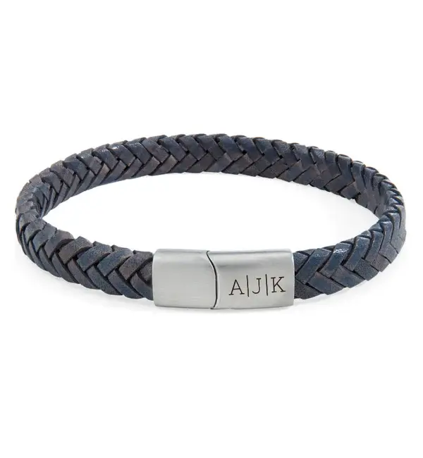 KAYA sieraden 2 Delige Set: Gourmet & Leren armband blauw
