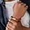 KAYA sieraden Boys Bracelet Leather with Name 'Rock My World' | Silver