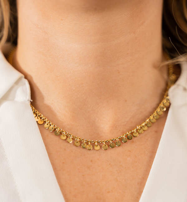 KAYA sieraden Boho Necklace 'Coins' | Stainless Steel - Copy